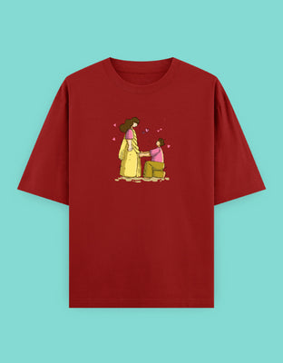 The Saree Moment | Timeless Love Oversized Tee UC22